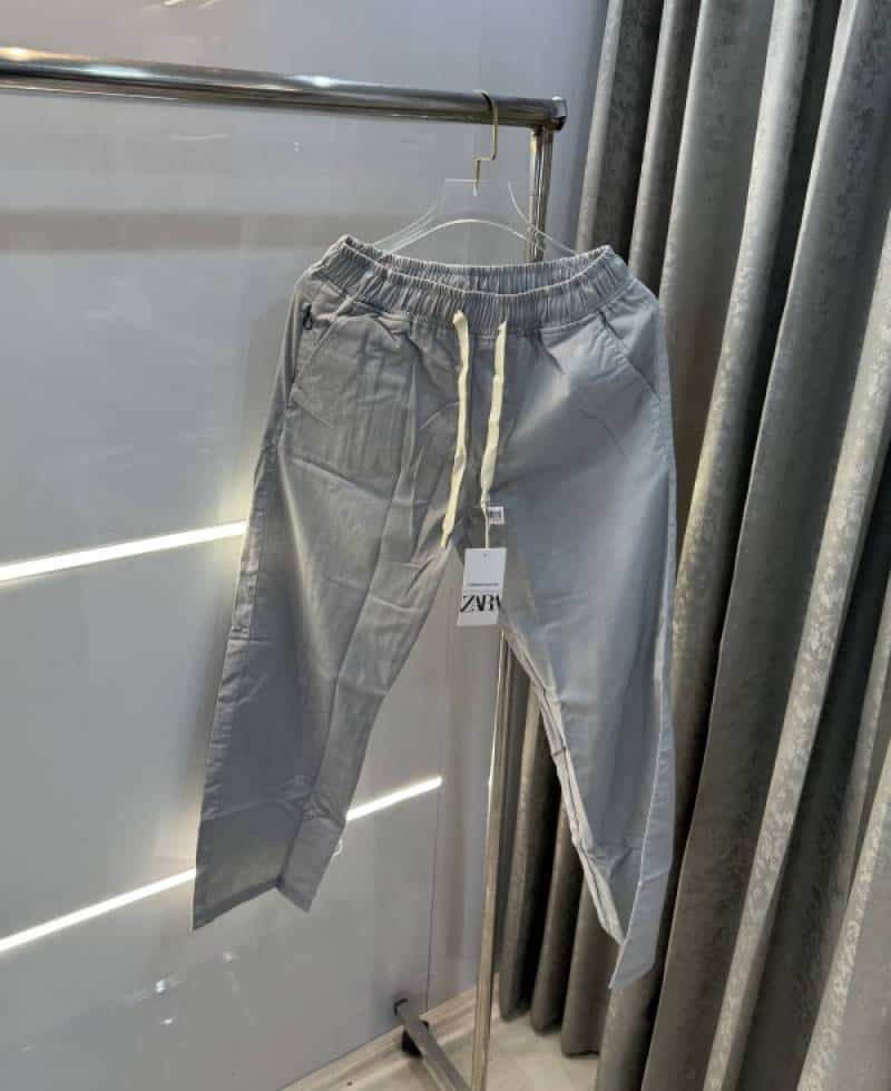 Zar a Grey Linen Premium Track Pants