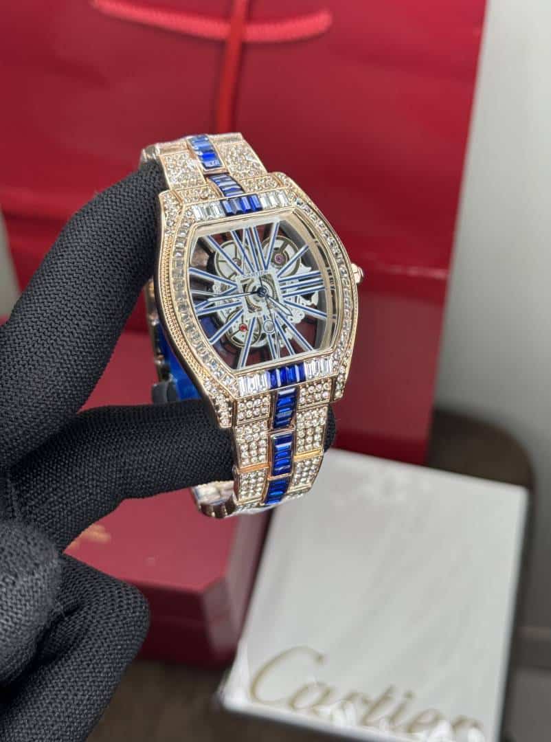 Cartie r Santos Diamond Copper Blue Limited Edition Watch