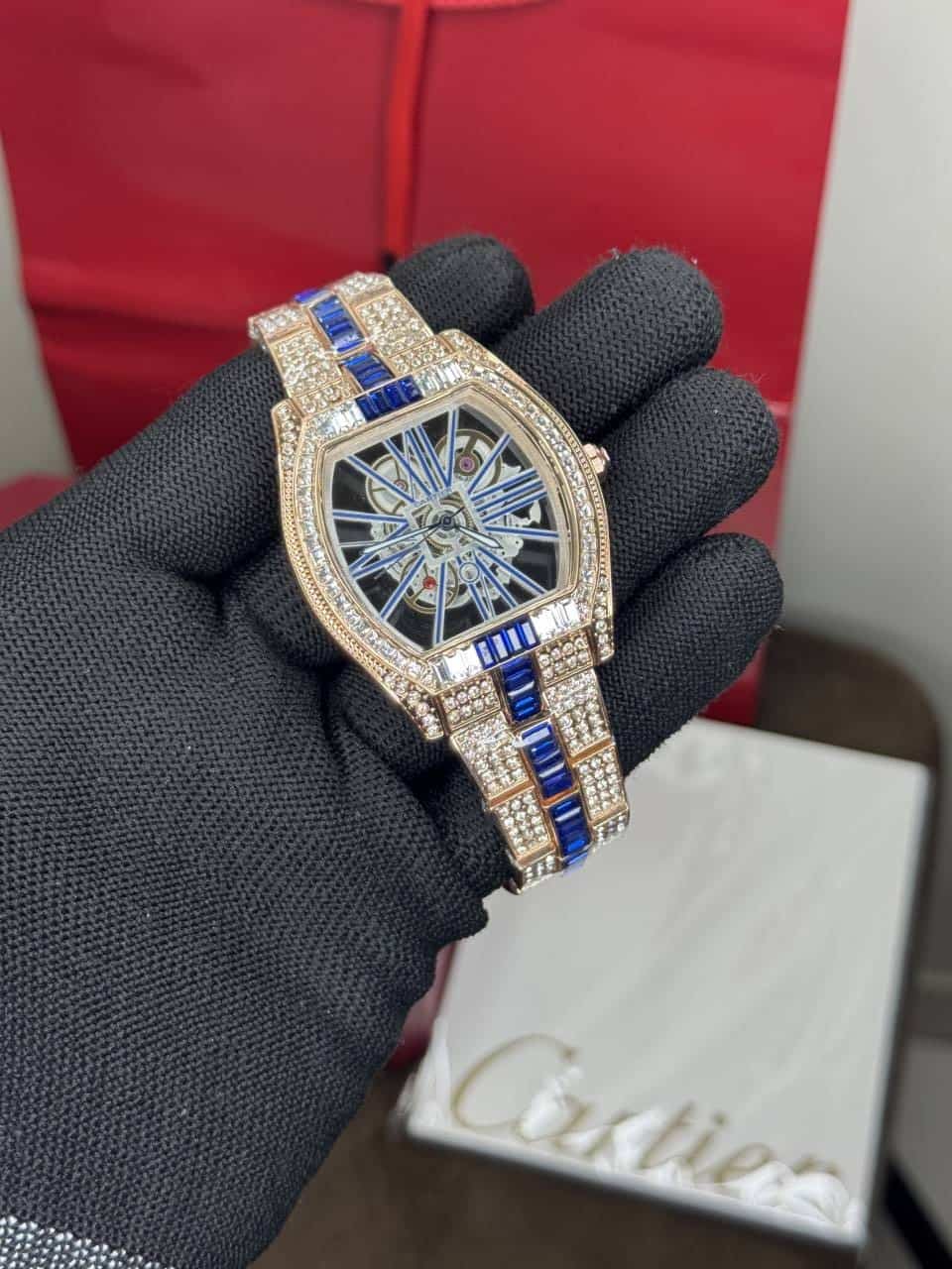 Cartie r Santos Diamond Copper Blue Limited Edition Watch