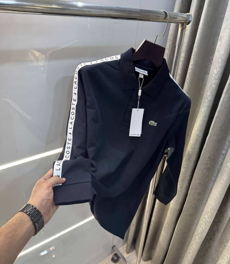 Lacost e Navy Blue Premium Classic Full Sleeves Polo T-Shirt