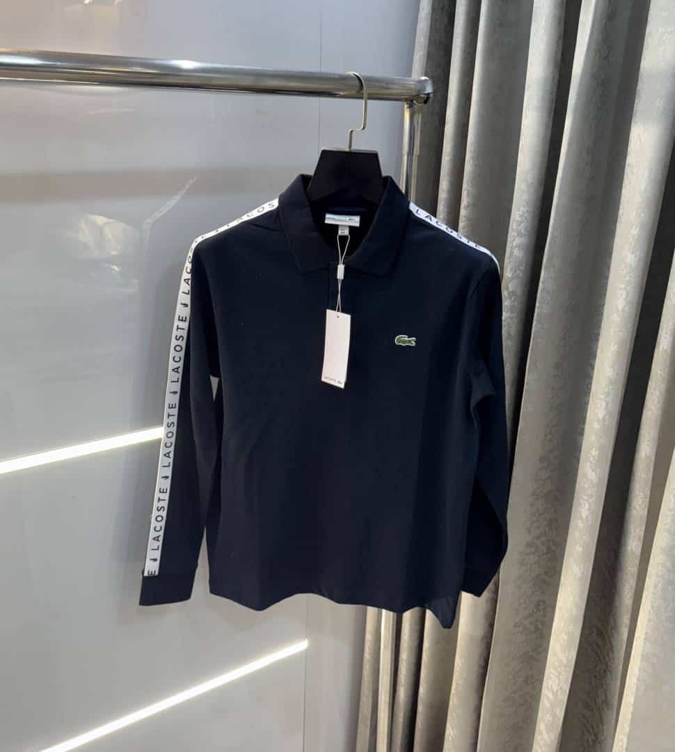 Lacost e Navy Blue Premium Classic Full Sleeves Polo T-Shirt