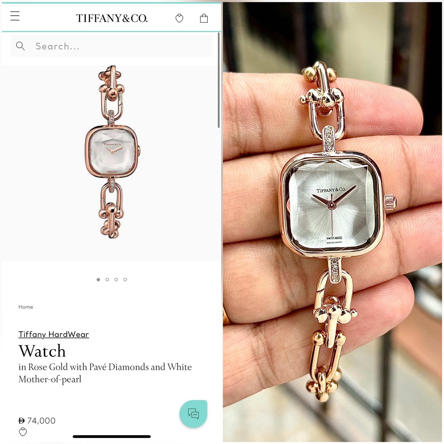 Tiffany&Co. Copper White Premium Ladies Watch