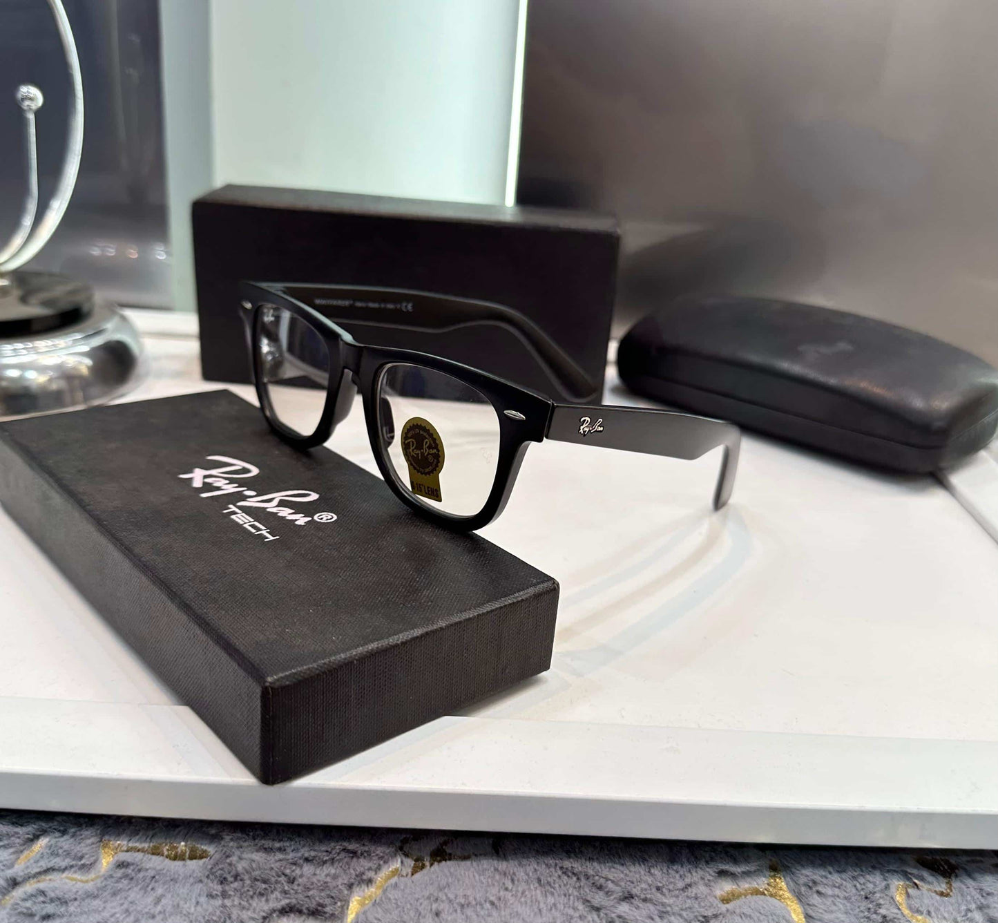 Ray  Ban Black Glasses 2140