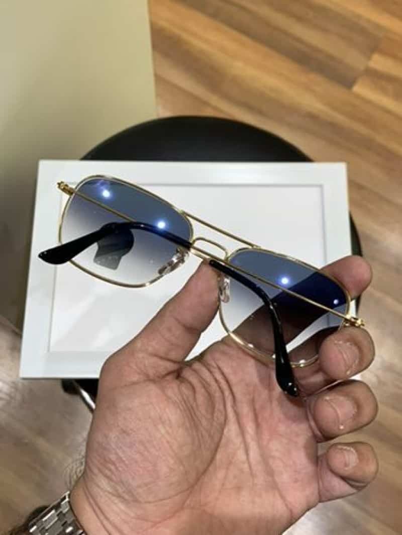 rayban 3136 gold blue