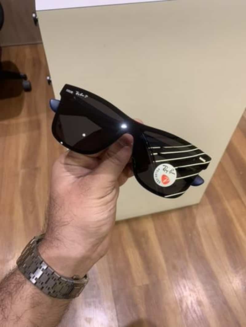 rayban 650 blue black