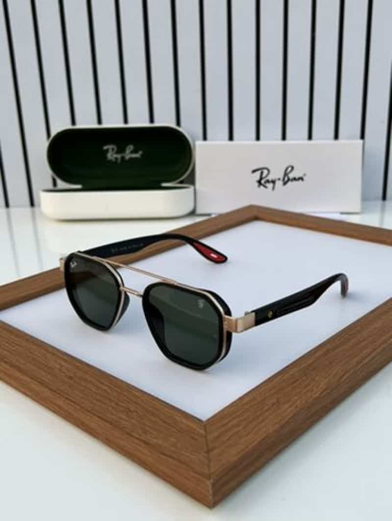 rayban 3160 gold green