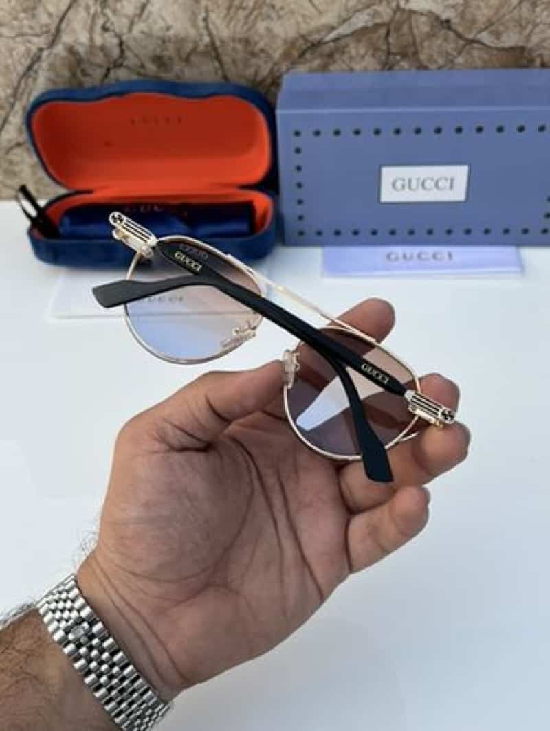 Gucci_797 gold brown blue