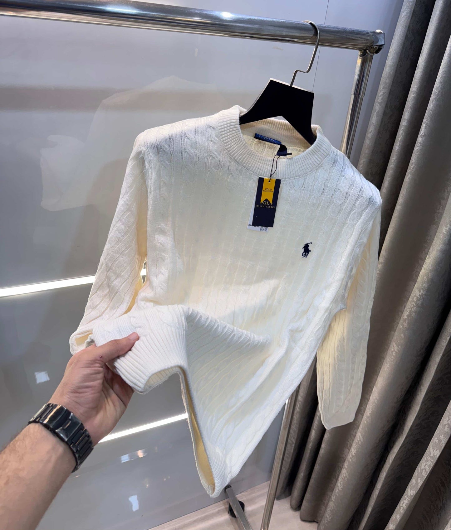 Ralph Laure n White Imported Knitted Pull Over
