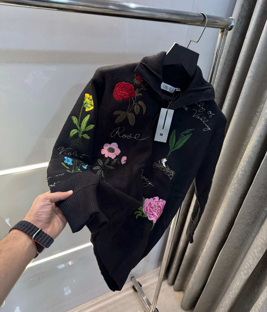 Christia.n Dio r Black Aujla Edition Imported Knitted Pull Over