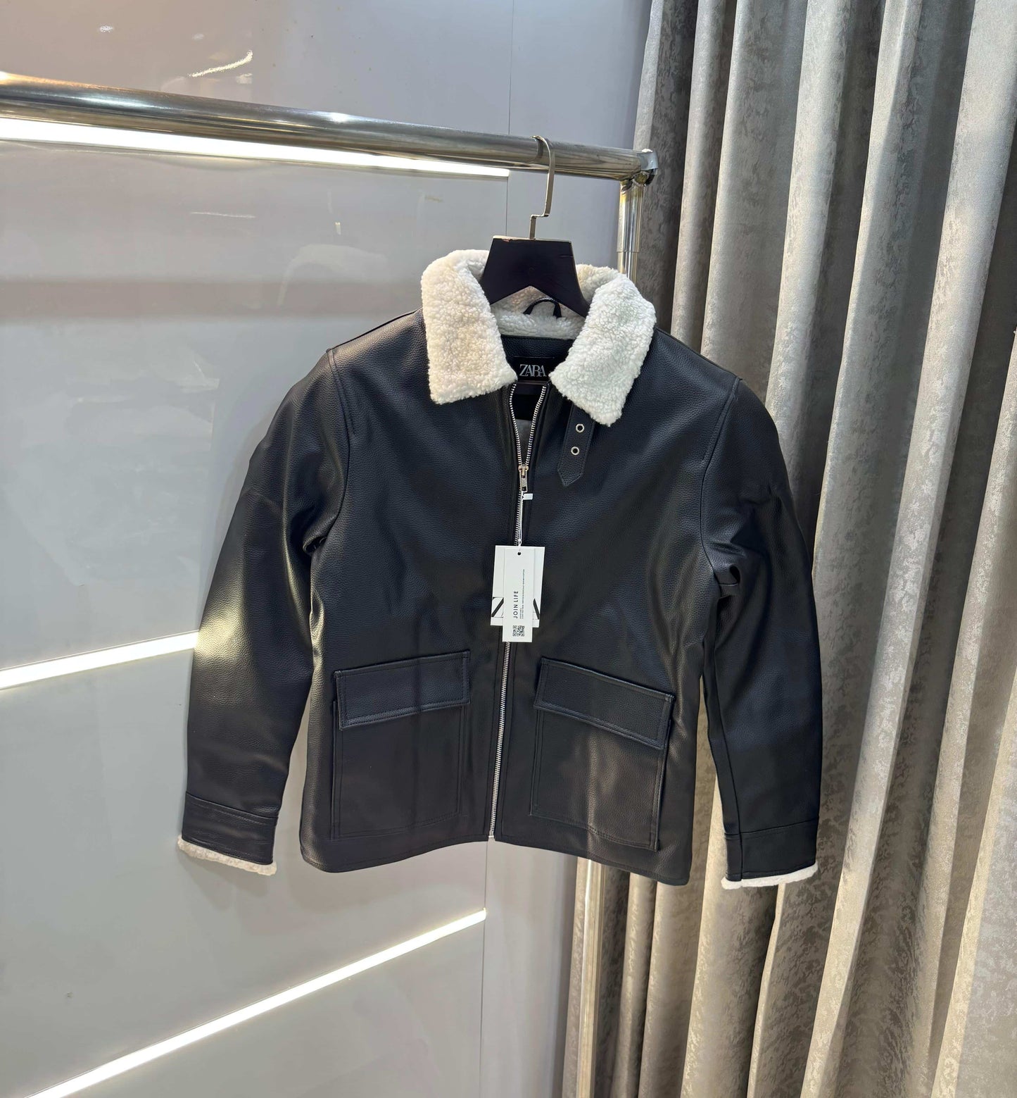 Zar a Black Celebrity Premium Heavy Leather Jacket