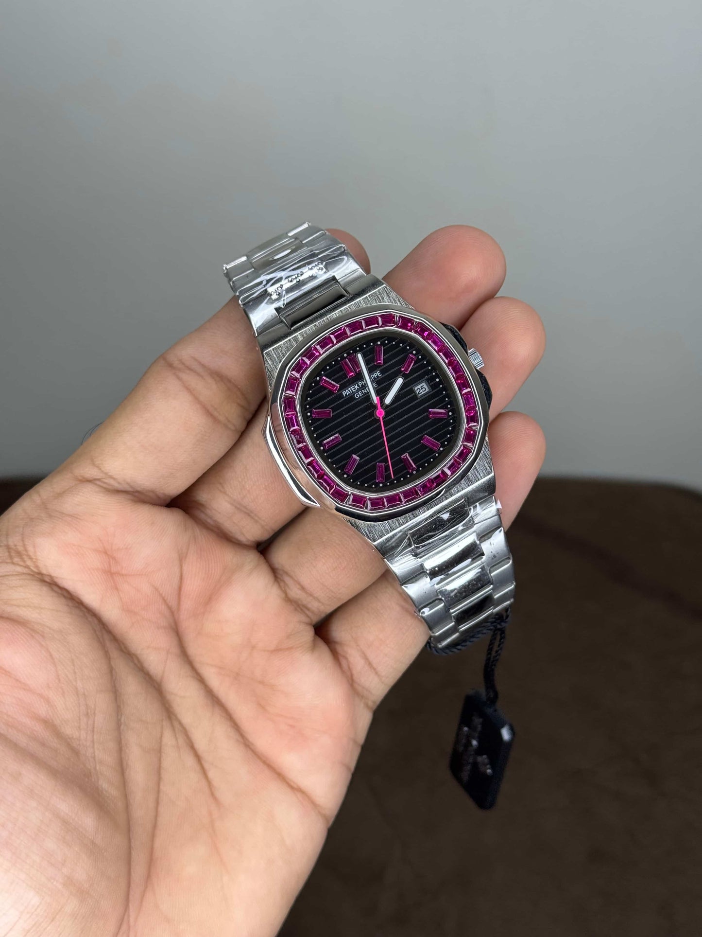Patek  Philippe Nautilus Platinum Ruby Edition Quartz Watch