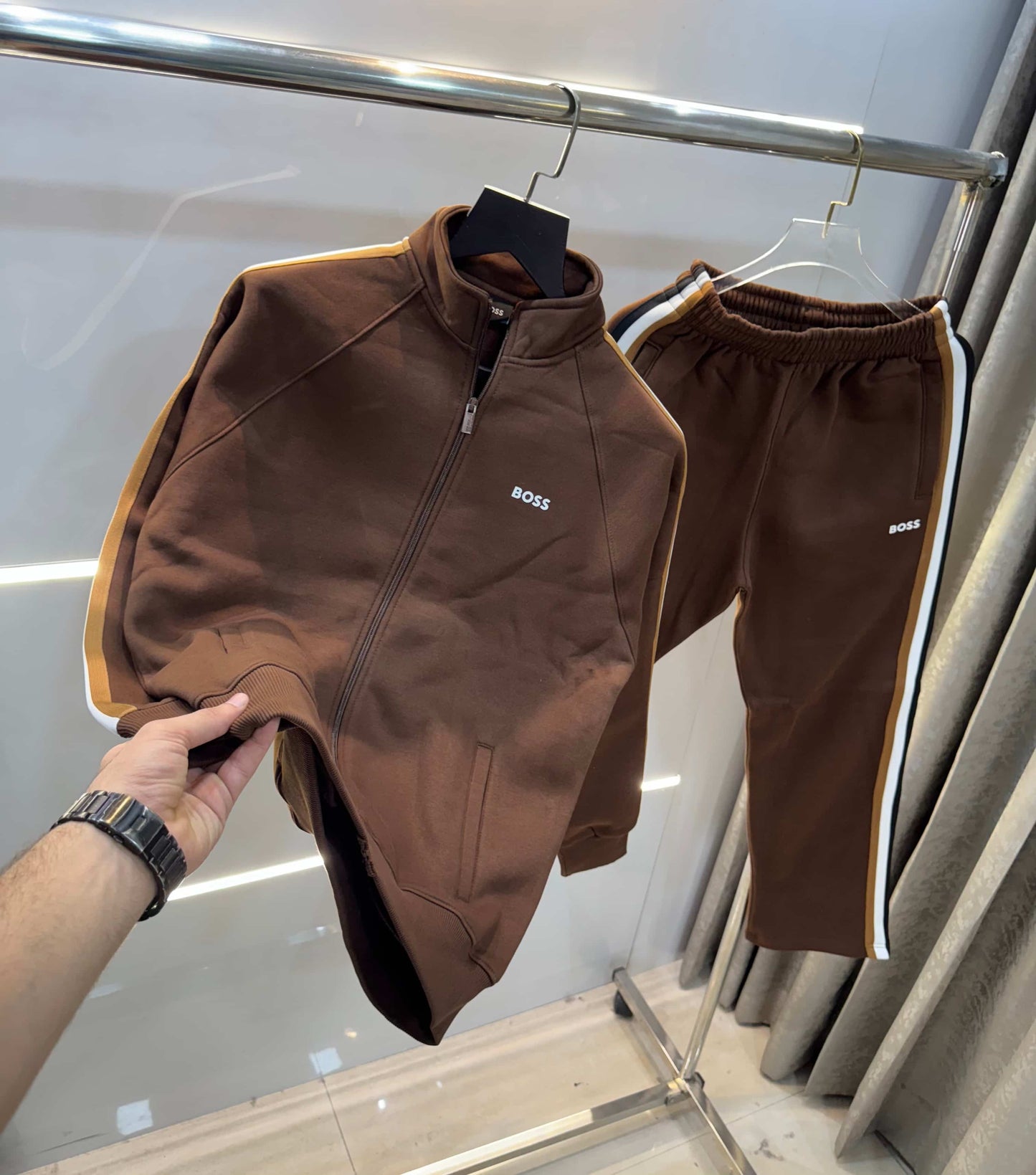 Hugo  B0SS! Brown Classic Premium Tracksuit