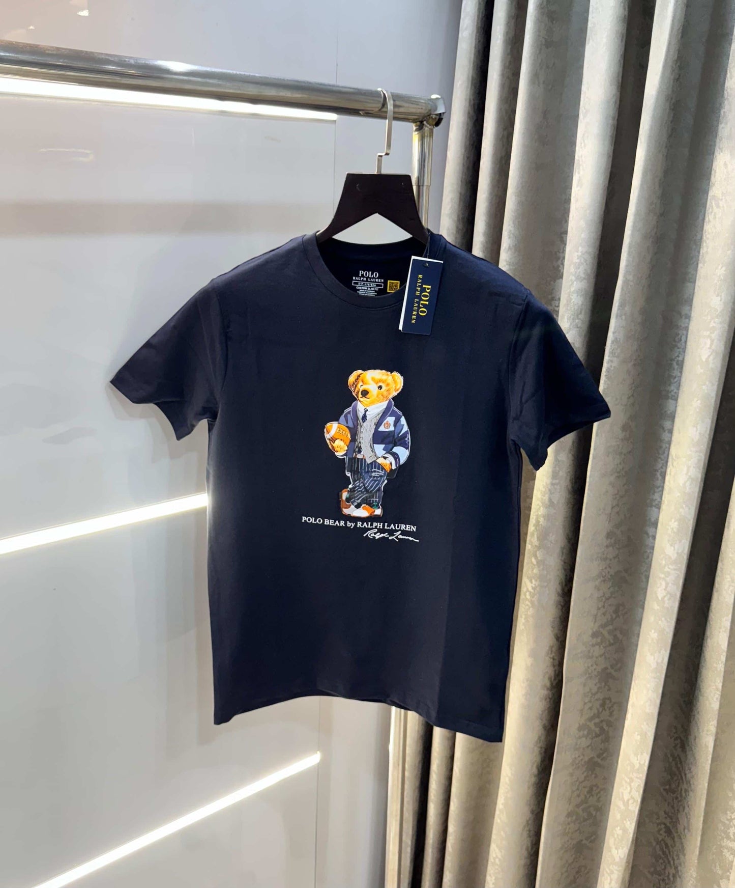 Ralph Laure n Navy Blue New Teddy Logo Premium T-Shirt