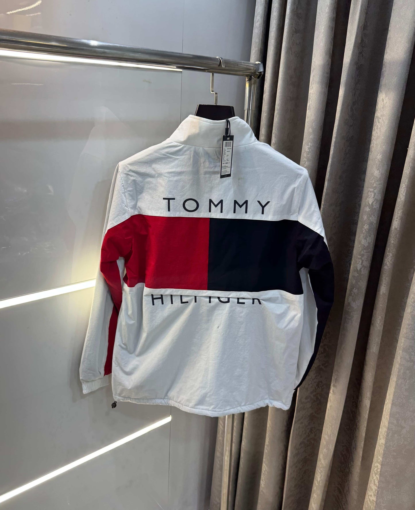 Tomm y Hilfiger White Imported Premium Bomber Jacket