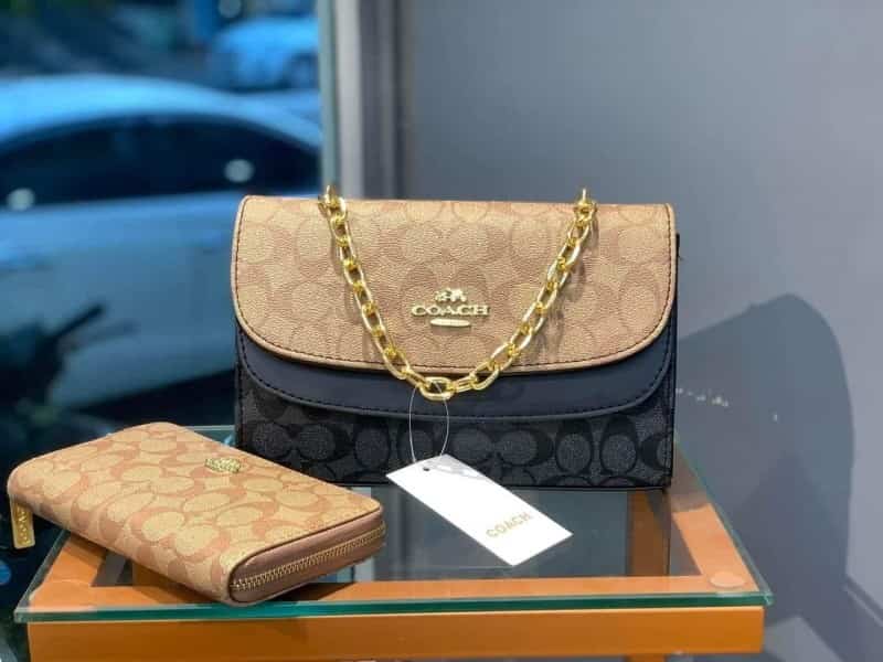 COACH_Monogram_SlingBag_with_Wallet_With_Box_741