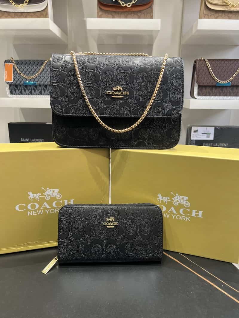 COACH_Embossed_Monogram_SlingBag_with_Wallet_With_Box_773