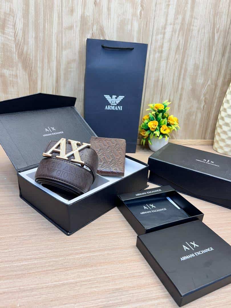 ARMANI_Premium_Belt_&_wallet_Combo_C418
