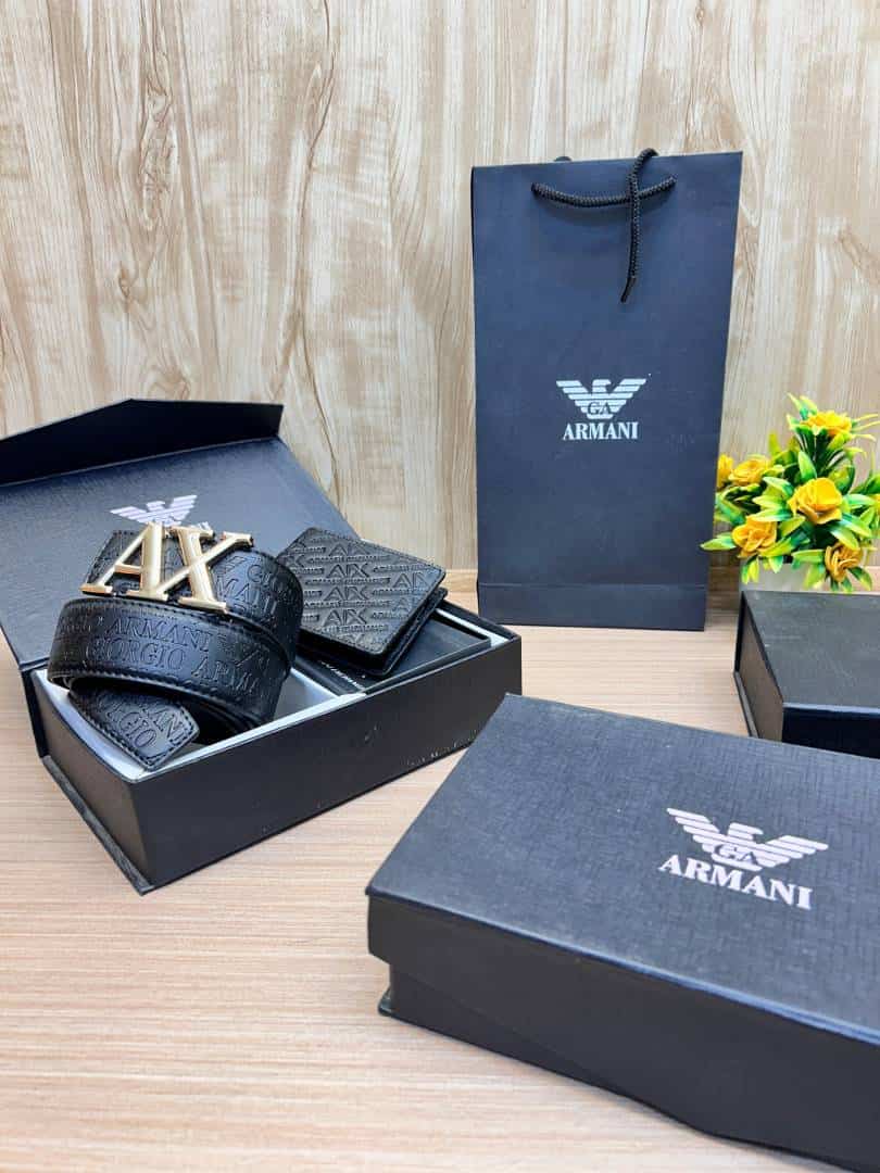 ARMANI_Premium_Belt_&_wallet_Combo_C415