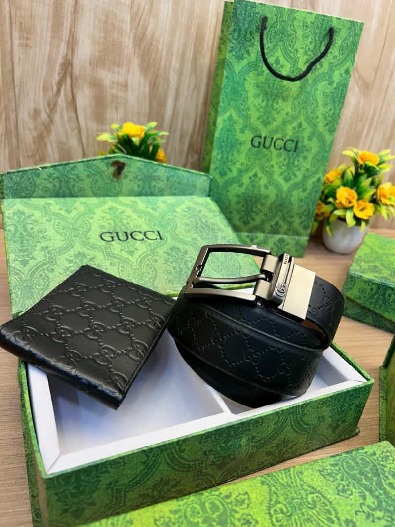 GUCCI_Premium_Belt_&_Wallet_Combo_C398