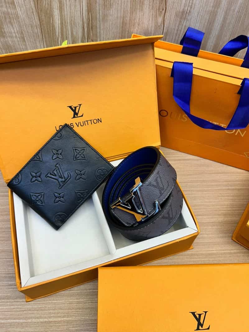 LOUIS_VUITTON Premium_Belt_&_wallet_Combo_C397