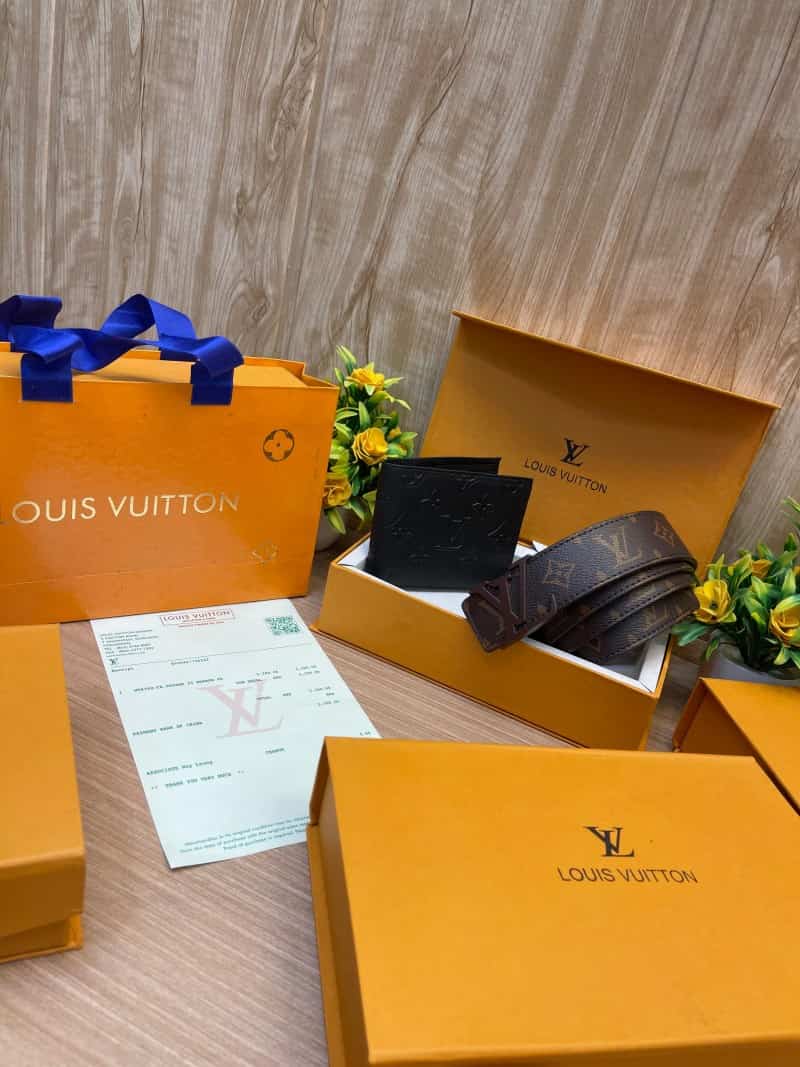 LOUIS_VUITTON Premium_Belt_&_wallet_Combo_C390