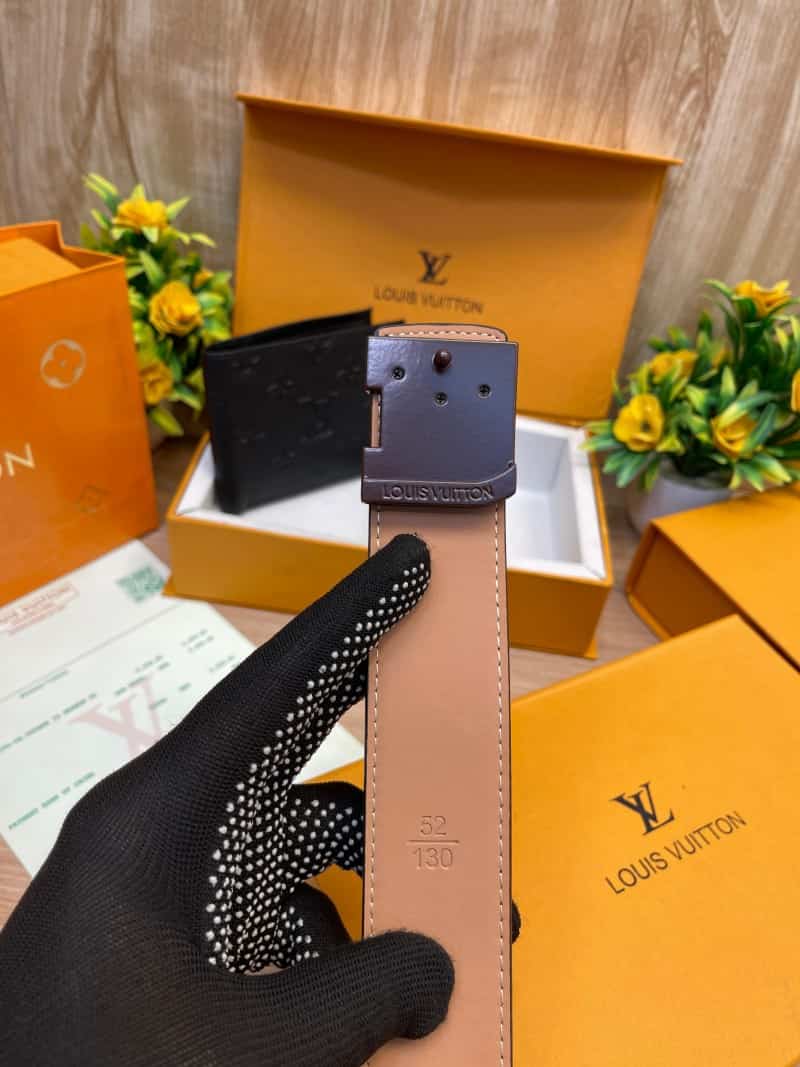 LOUIS_VUITTON Premium_Belt_&_wallet_Combo_C389