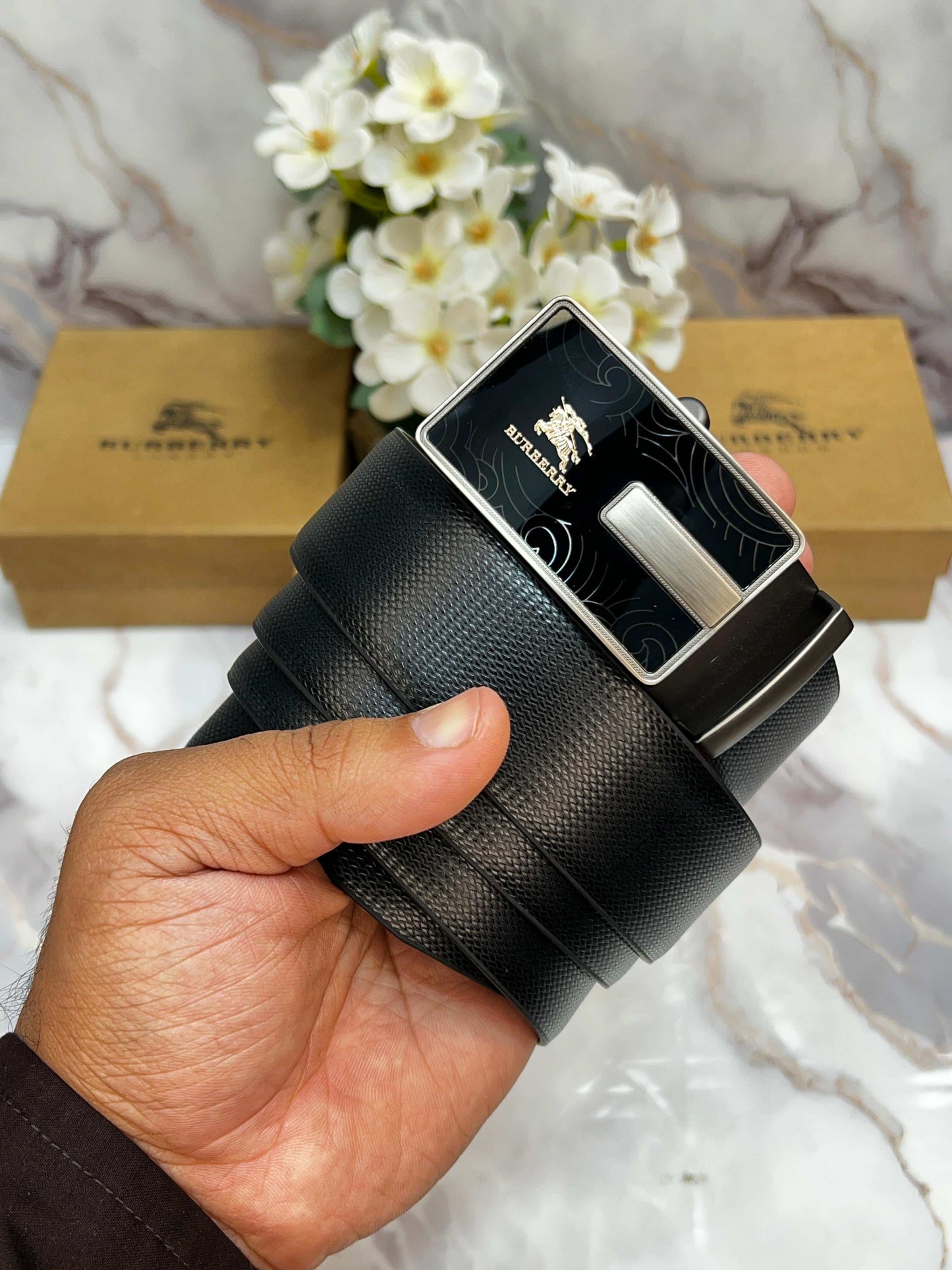 6uRB..ERRY PREMIUM QUALITY REVERSEABLE BELT WITH OG BO·X BB-603