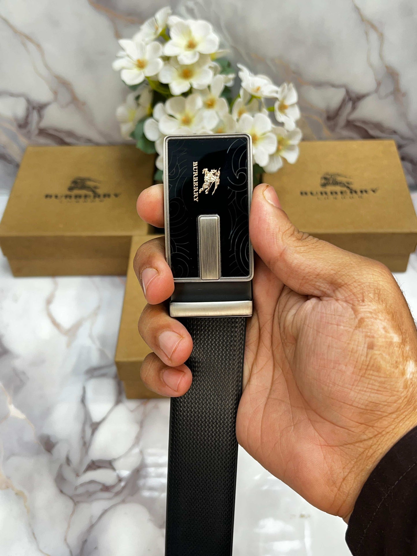 6uRB..ERRY PREMIUM QUALITY REVERSEABLE BELT WITH OG BO·X BB-603