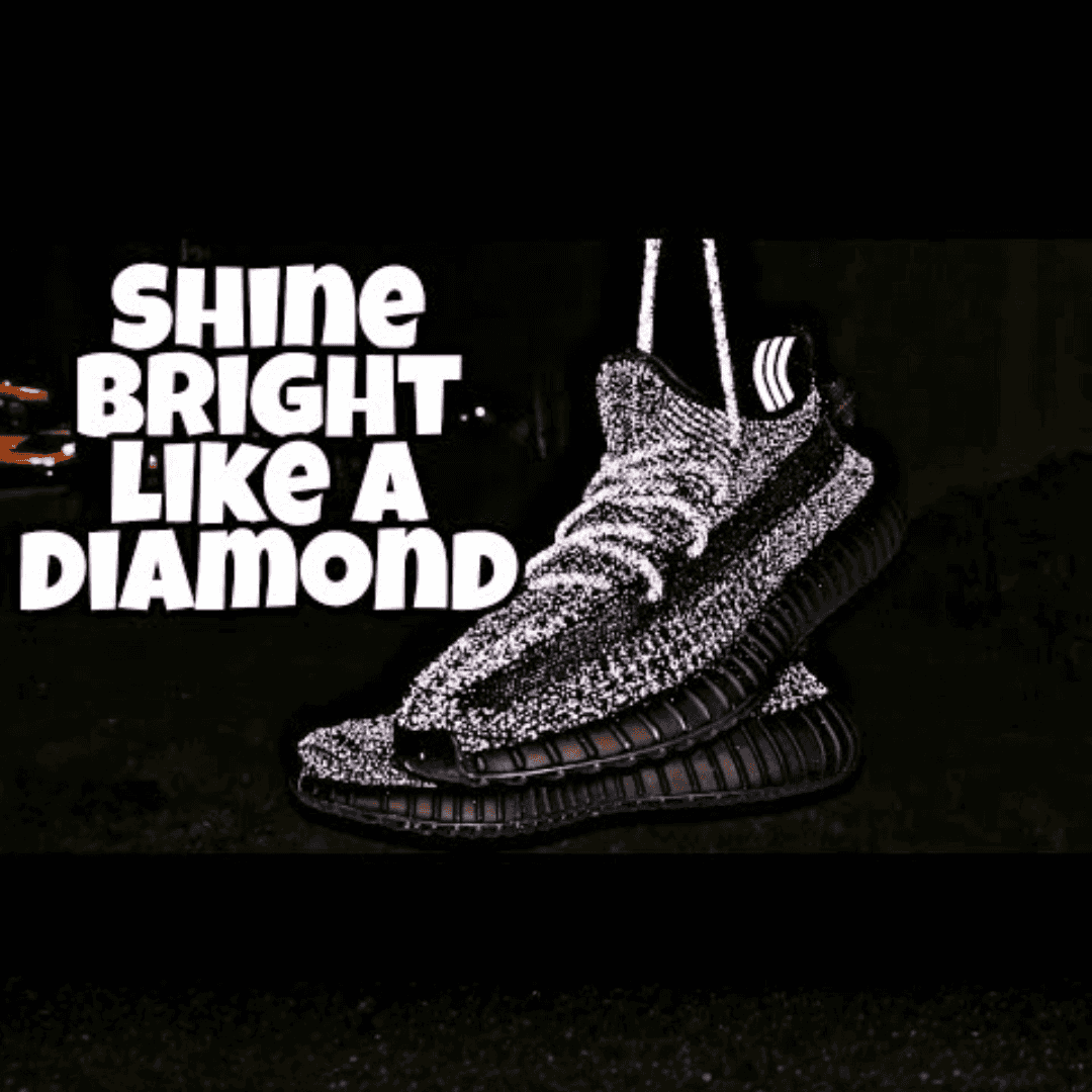 Adidias Yeezy 350 Full Black Reflective Semi UA With Full Accessories