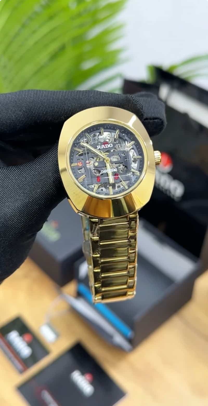 Rado Diastar Skeleton Gold