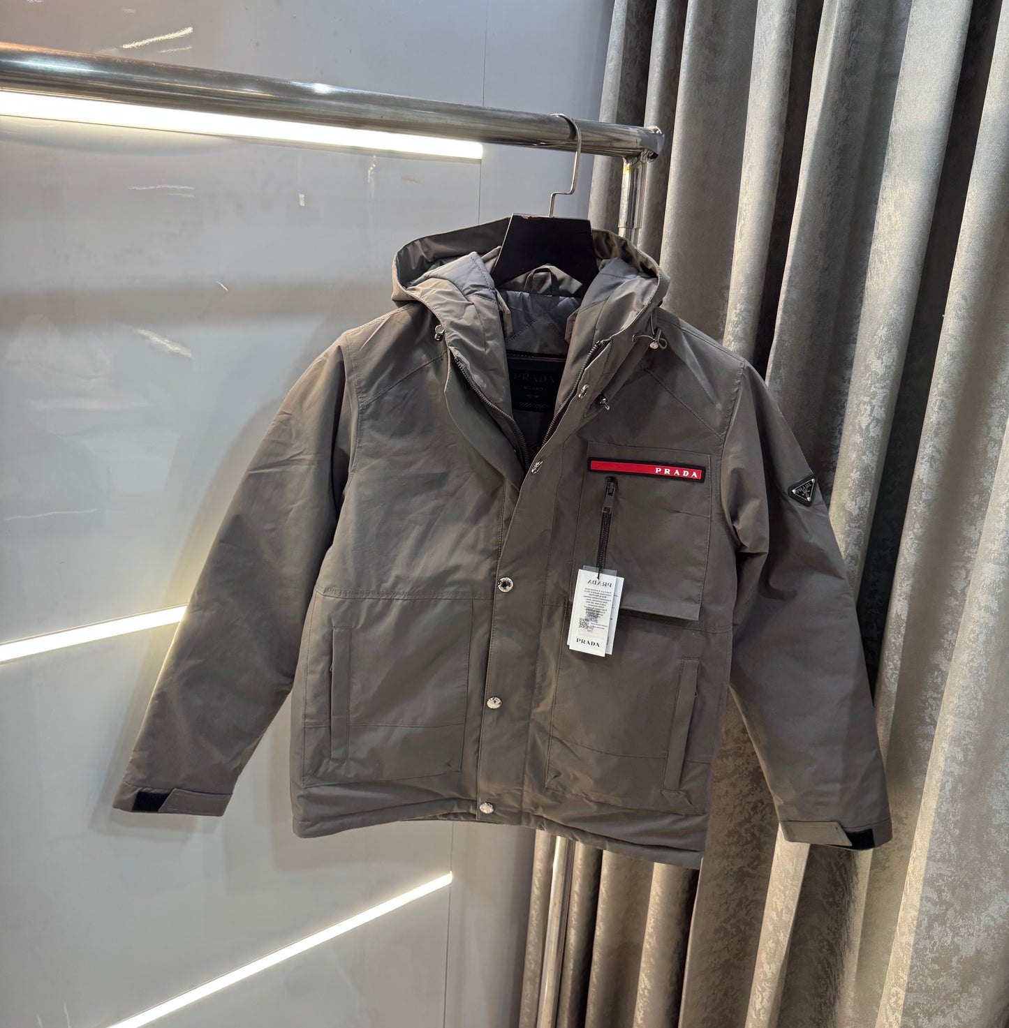 Prad a Milano Grey Imported Puffer Jacket