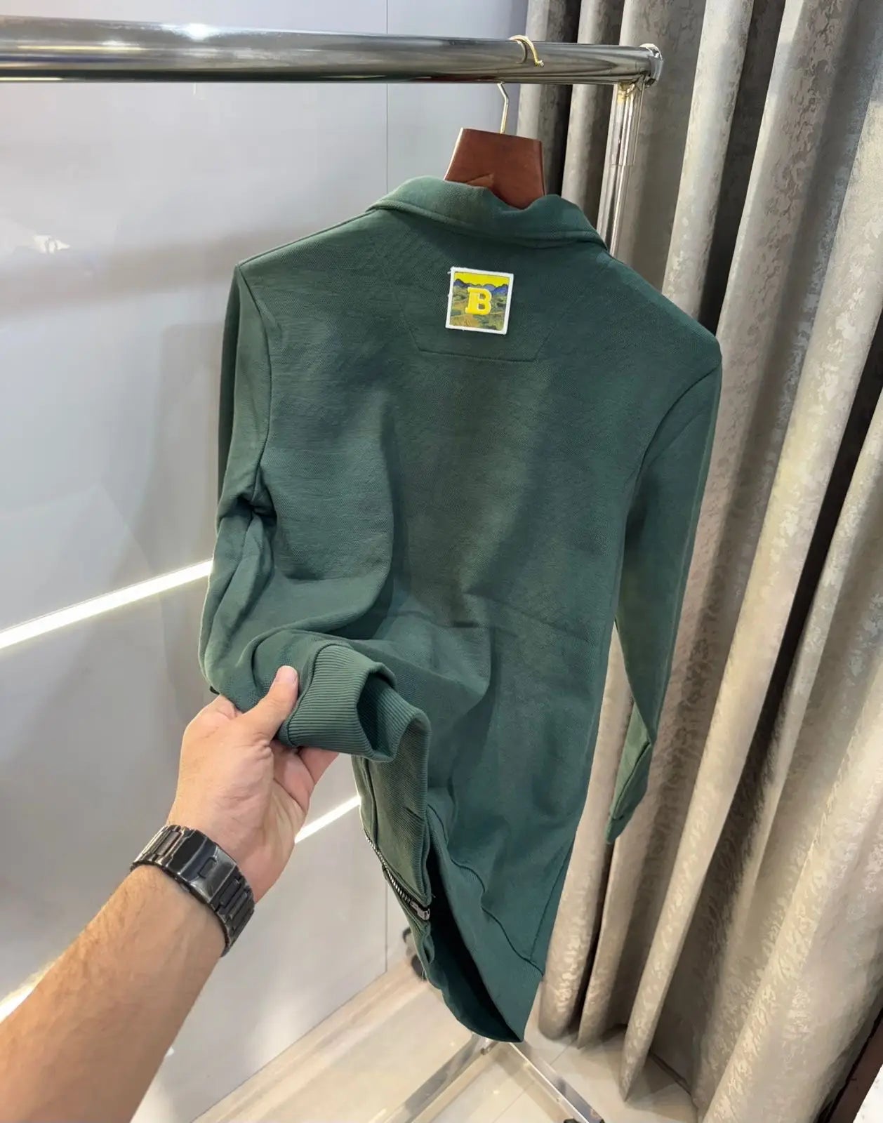 Balmai n Paris green Logo Imported  Jacket