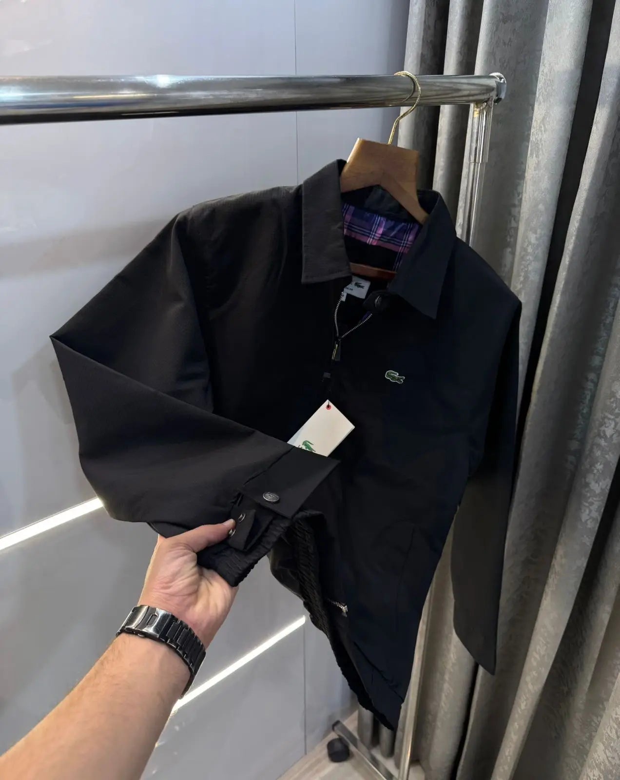 Lacost e black  Imported Premium  Jacket