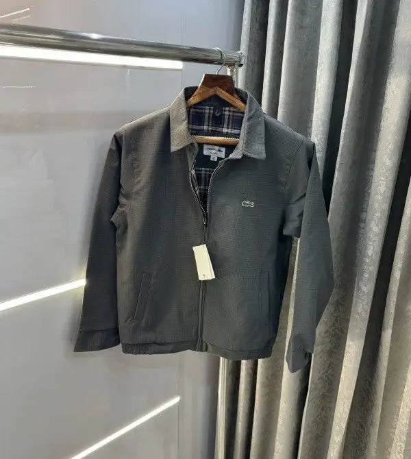 Lacost e dark gery   Imported Premium  Jacket