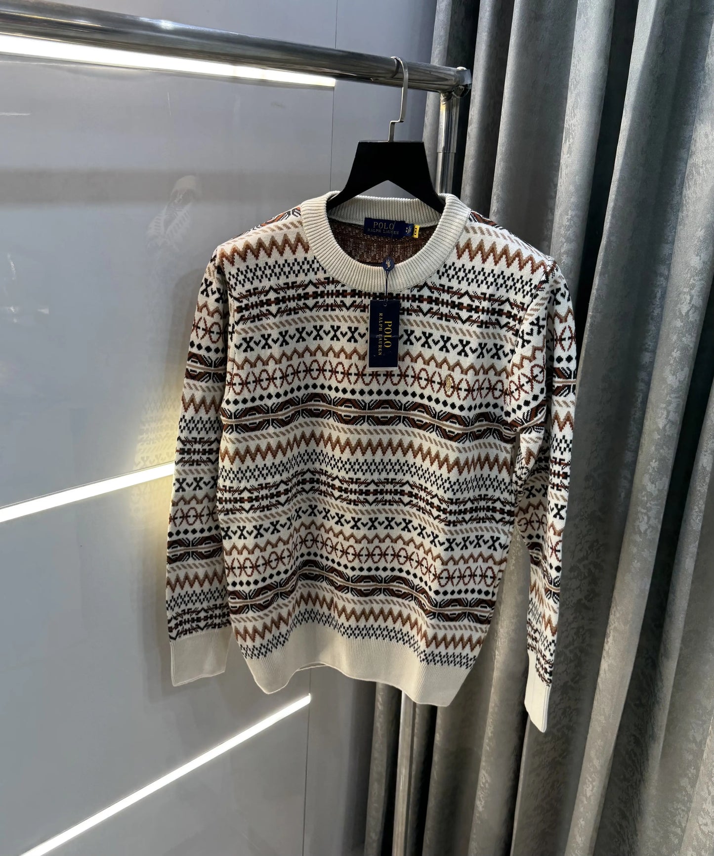 Ralph  Lauren Cream Imported Knitted Pull Over
