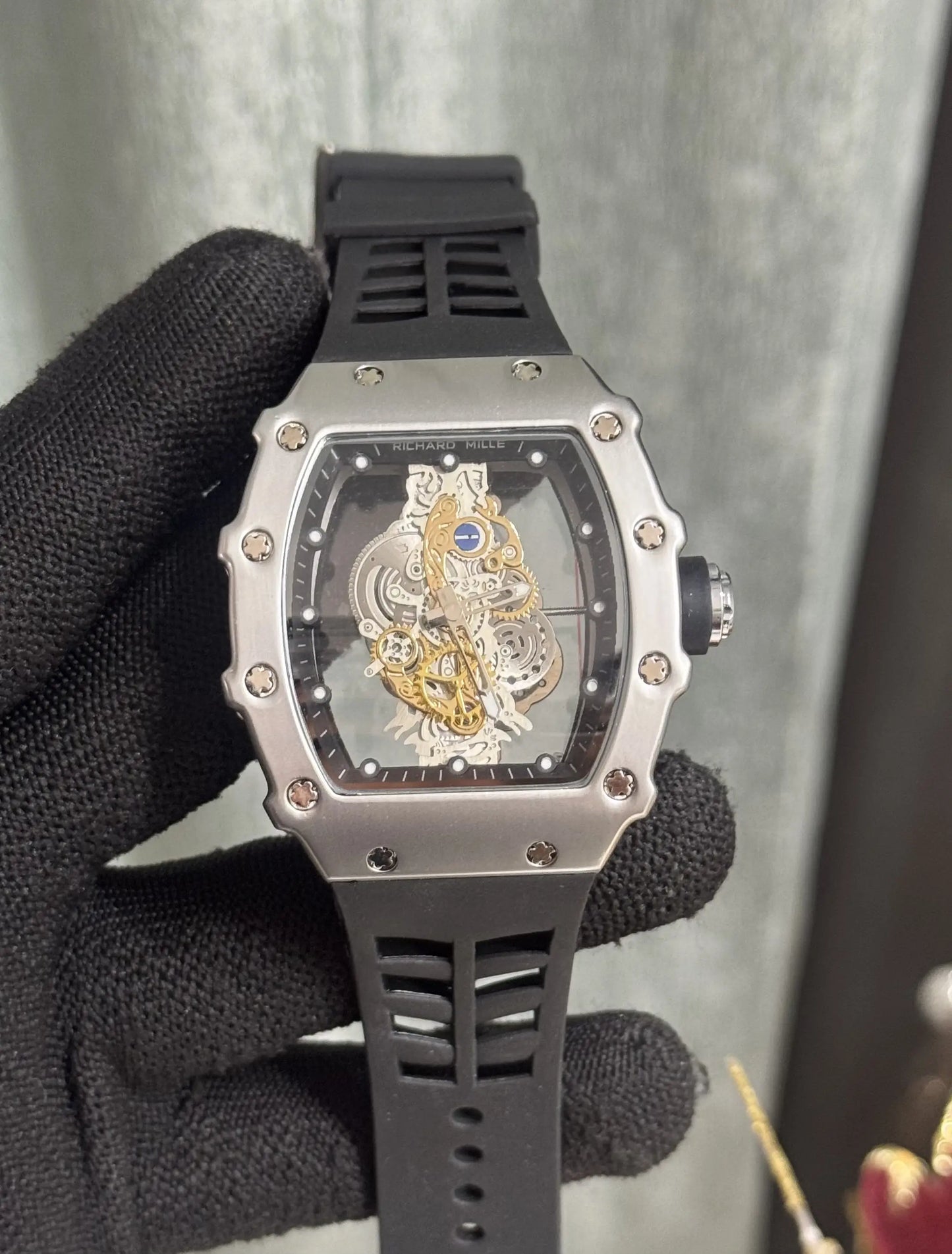 Richard Mille Silver Black Special Edition Watch