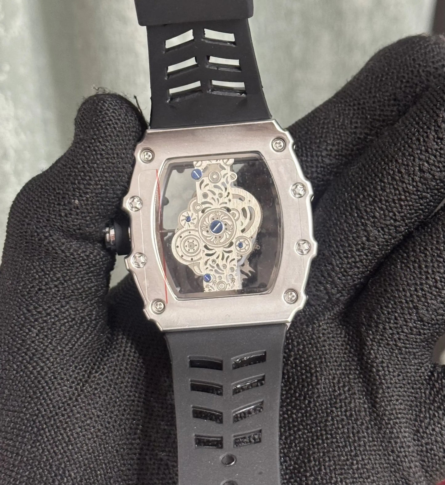 Richard Mille Silver Black Special Edition Watch