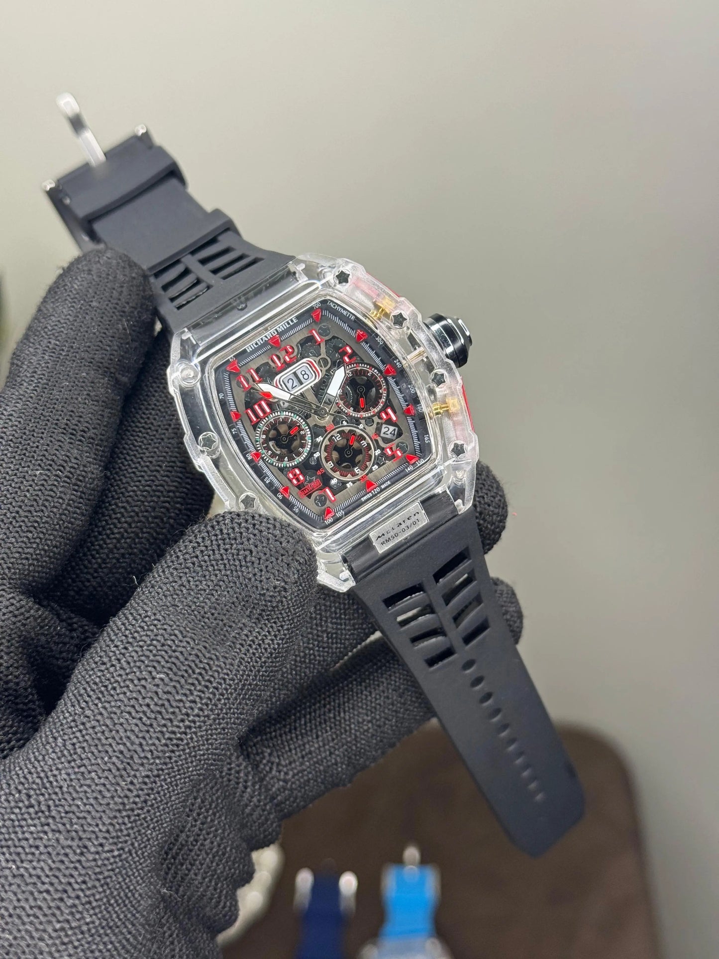 Richard Mille Mc Laren Black Chronograph Special Edition Watch