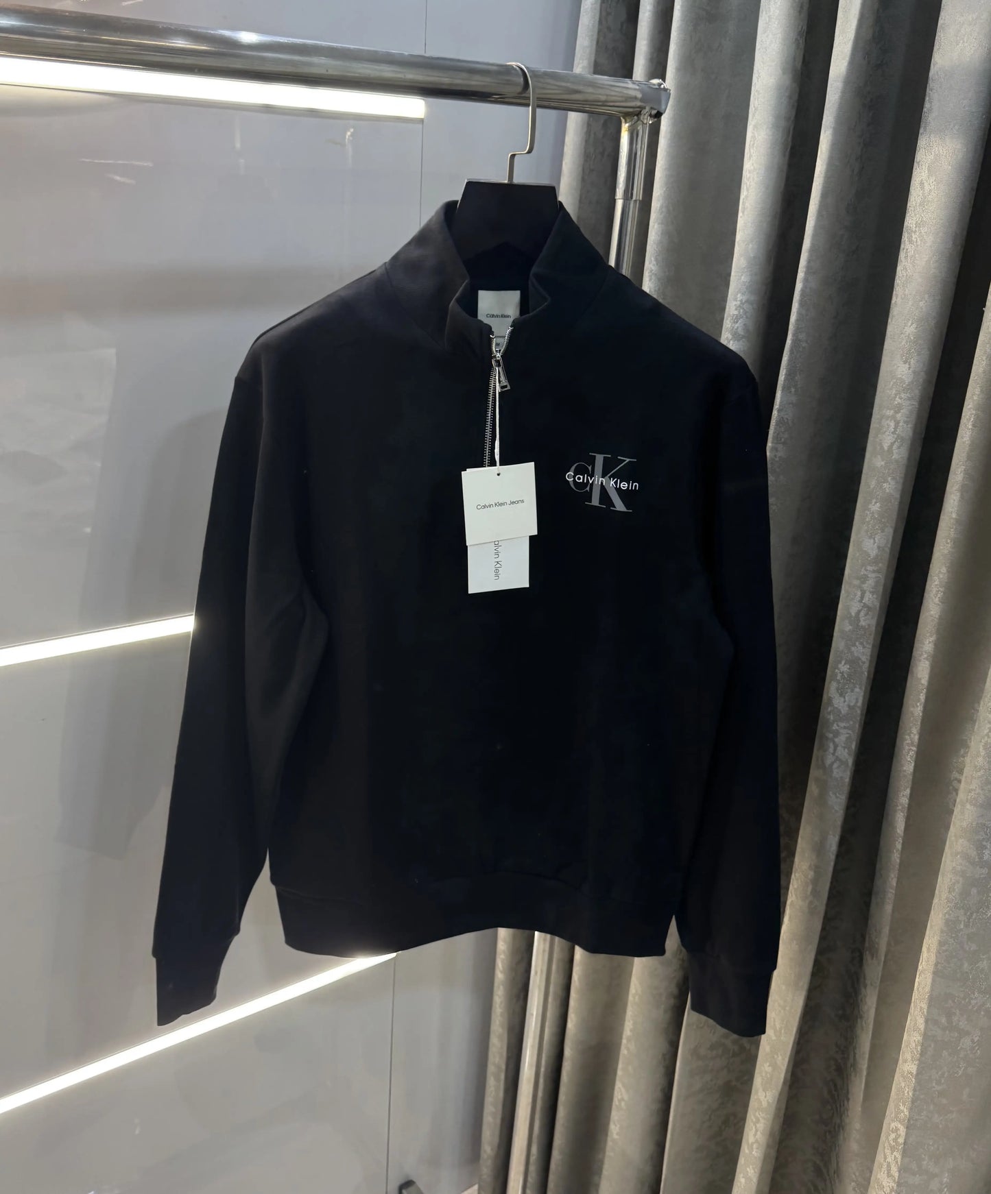 Calvin  Klein Black Zip Premium Sweatshirt