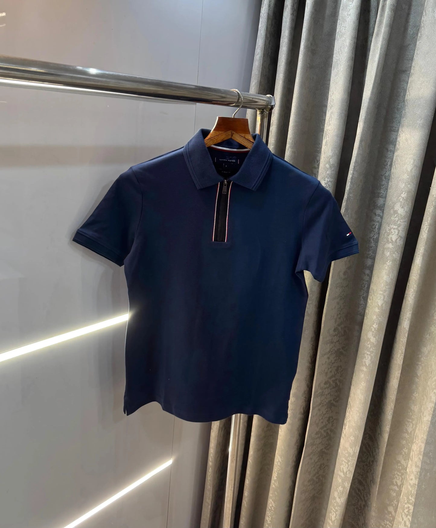Tomm y Hilfiger petrol Blue Look Premium Polo T-Shirt