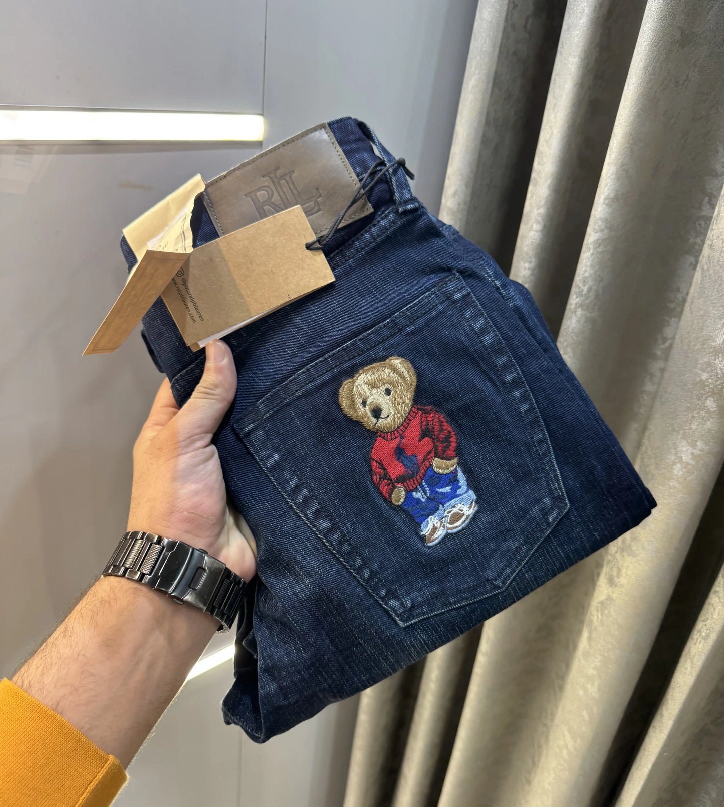 Ralph  Lauren Dark Blue Teddy Edtion Imported Denim
