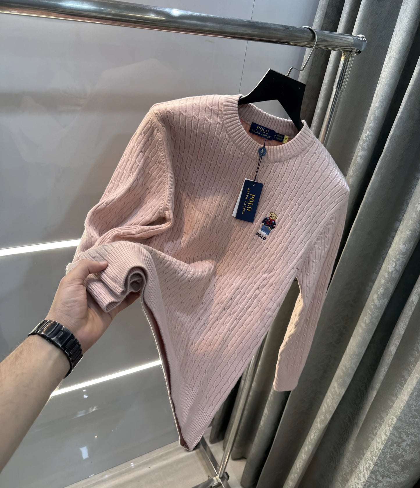 Ralp h  Laure n Peach Teddy Edition Imported Pull Over