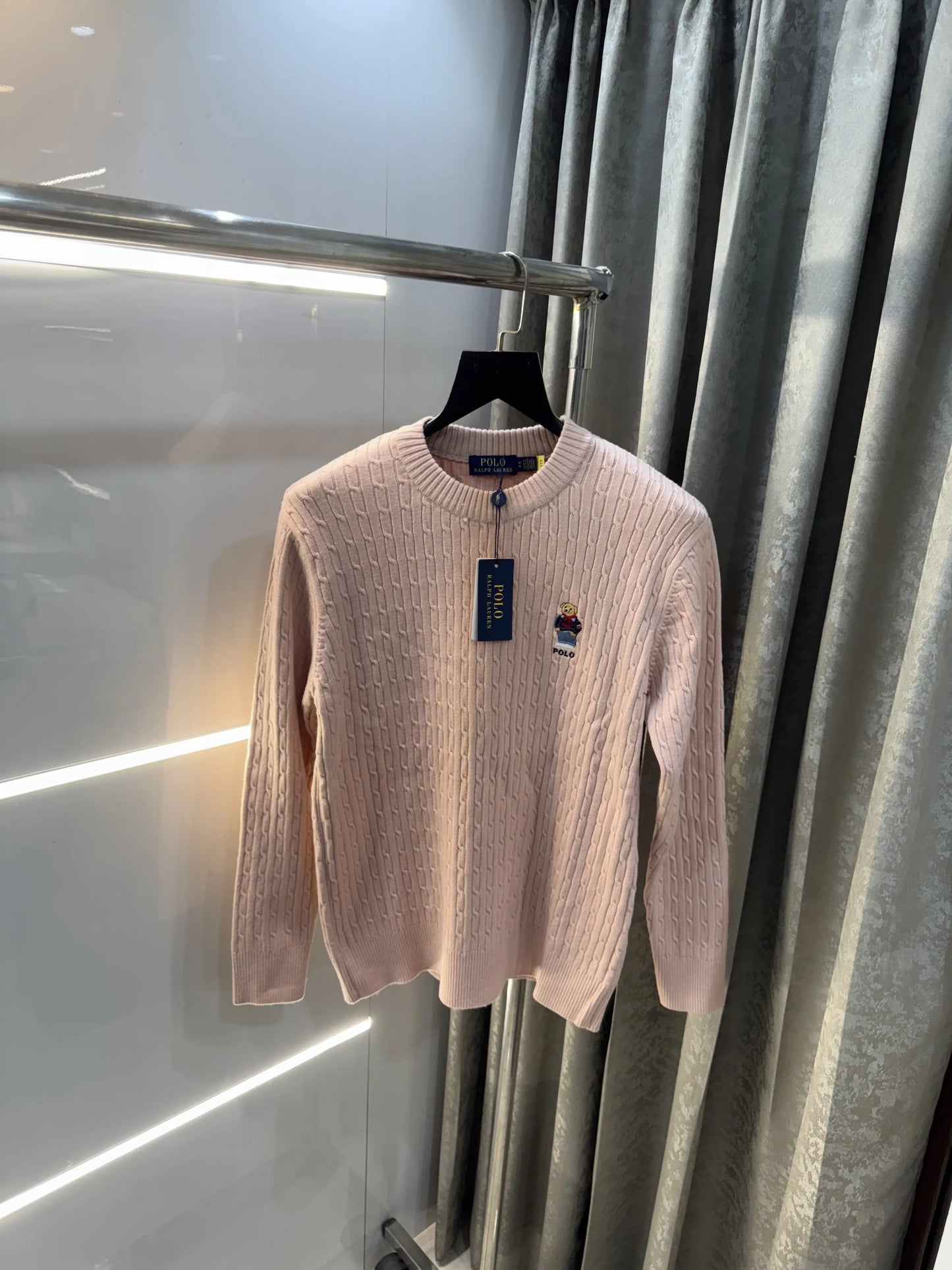 Ralp h  Laure n Peach Teddy Edition Imported Pull Over