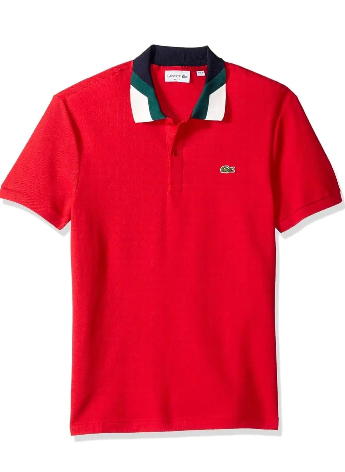 Lacost e Red Embroidery Logo Premium Polo T-Shirt