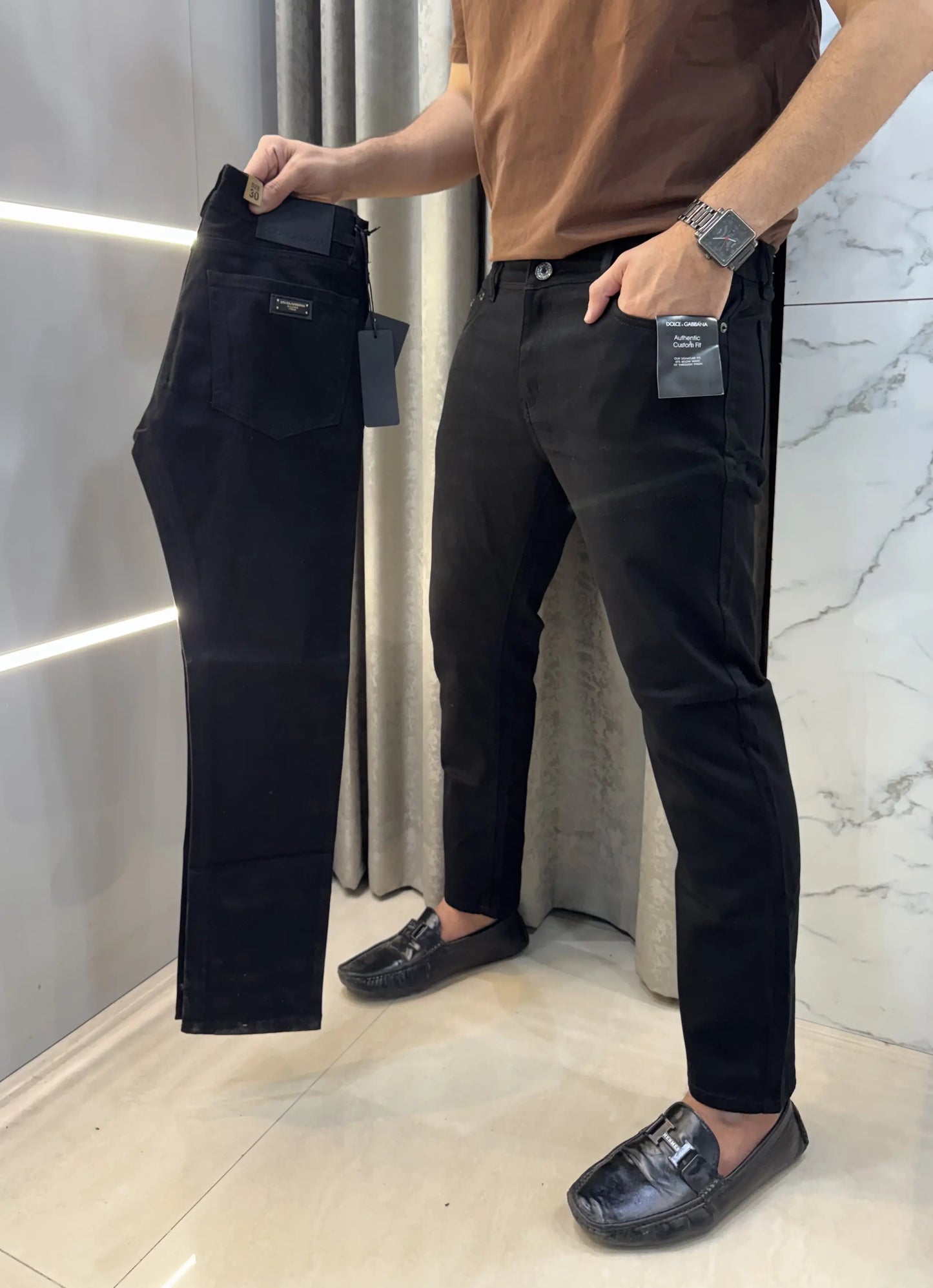 Dolce&Gabbana Jet Black Imported Classic Denim