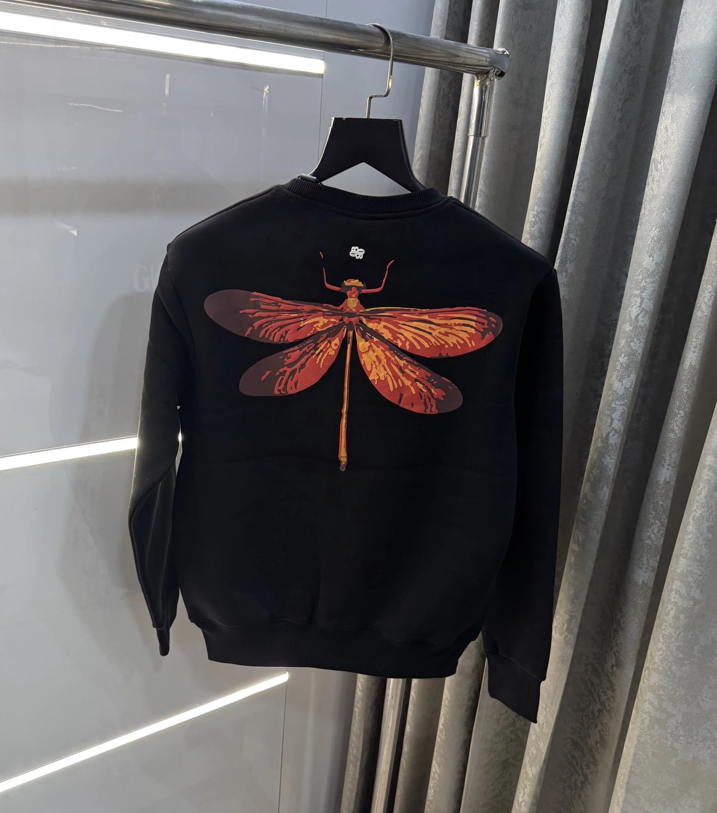 Bluorang Black Logo Back Print Premium Sweatshirt