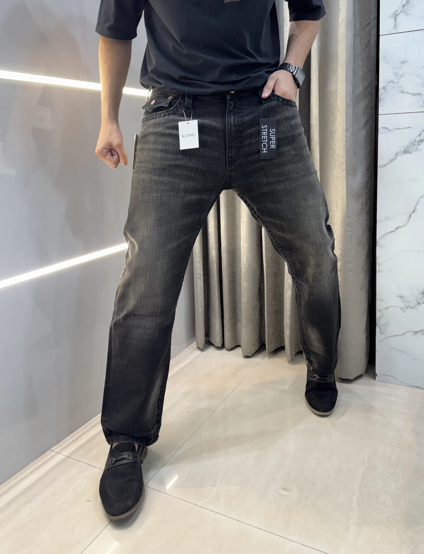 True Religion Carbon Black Premium Boot Cut Denim