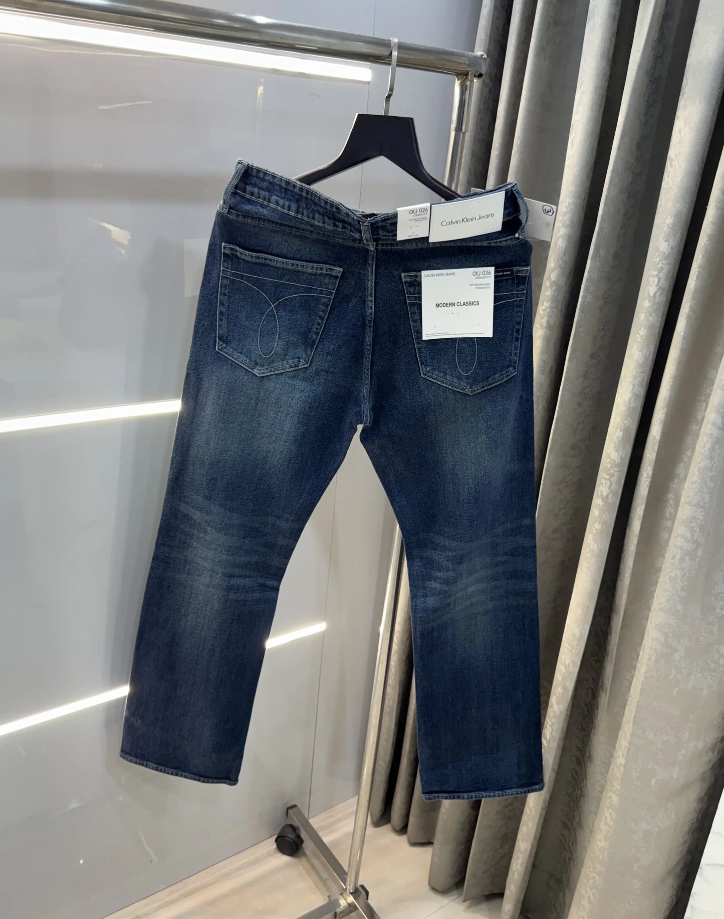Calvin  Klein Dark Greenish Imported Hyperflex Denim