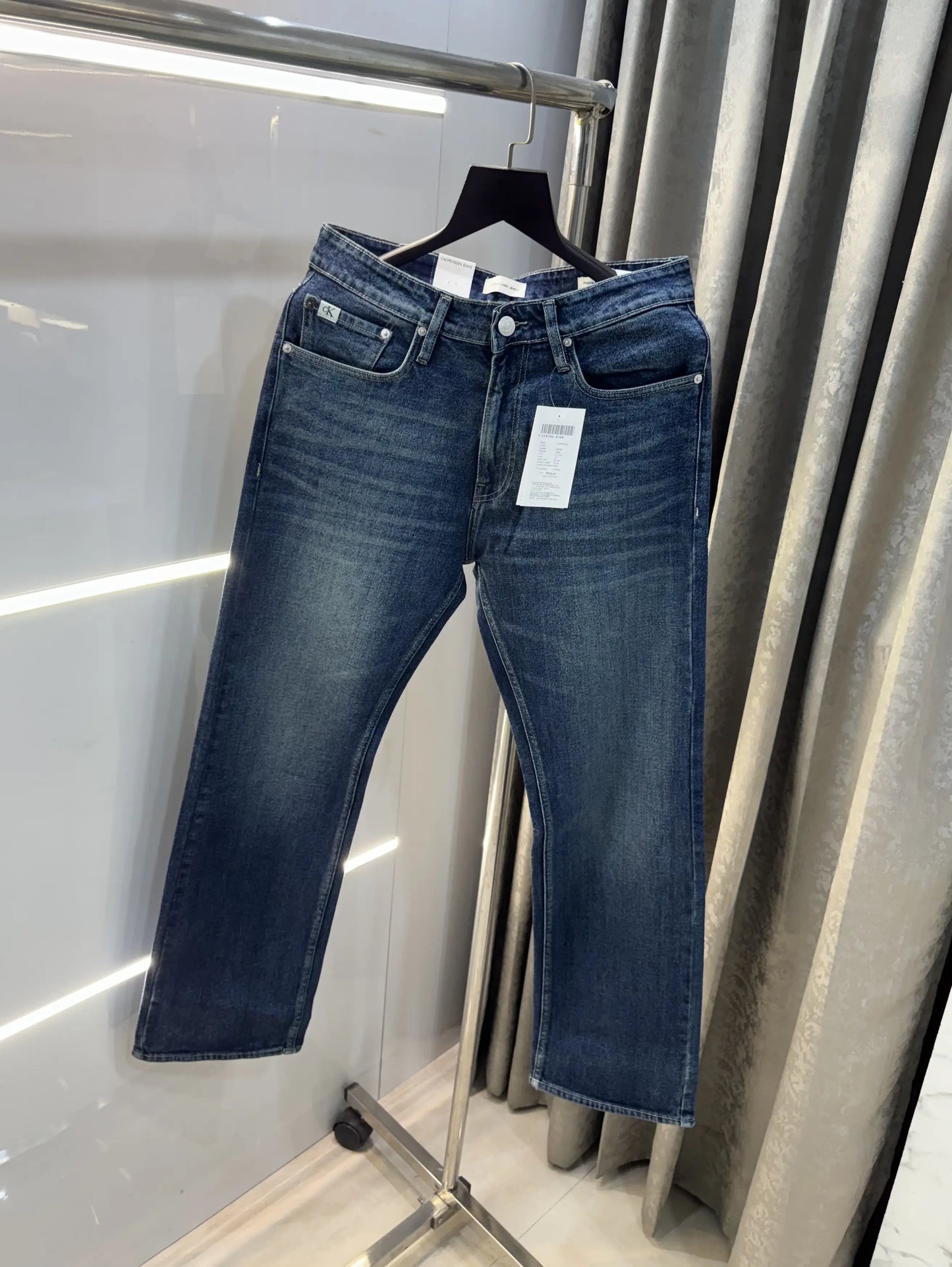 Calvin  Klein Dark Greenish Imported Hyperflex Denim