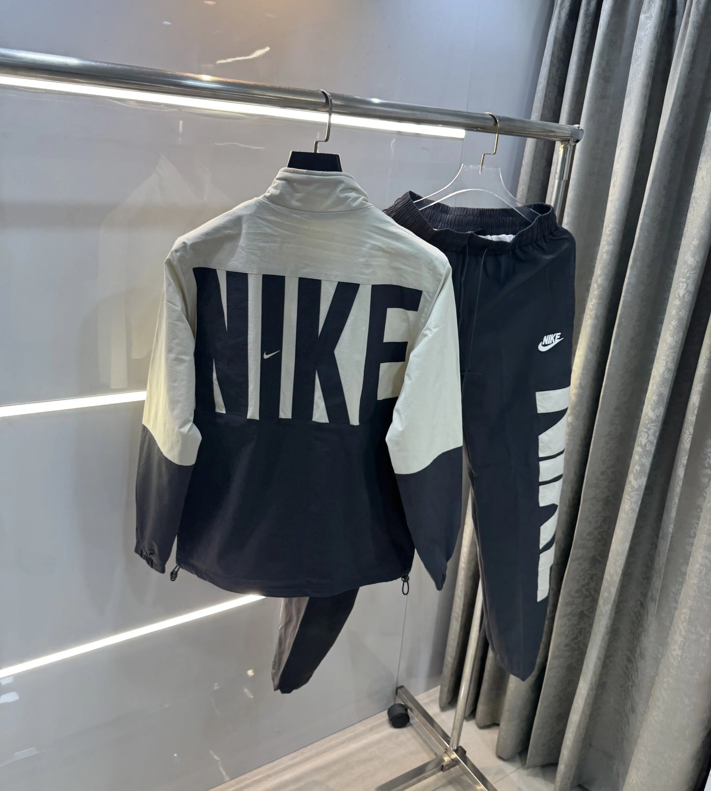 Nike Beige Grey Logo Work Premium Tracksuit